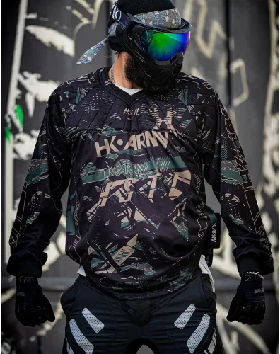 Vista 2 de HK Army Camiseta acolchada de paintball HSTL Line - Jungle - Juventud