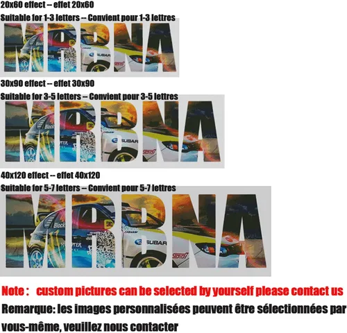 Vista 2 de Nombre foto Pintura de diamante personalizada 5D DIY Foto personalizada Taladro completo Letra personalizada Bordado de diamantes Mosaico Regalos