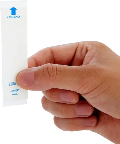 Vista 6 de Juvale Fundas para termómetros, 100 unidades, color blanco, desechables para termómetros digitales y uso oral, rectal, axilas