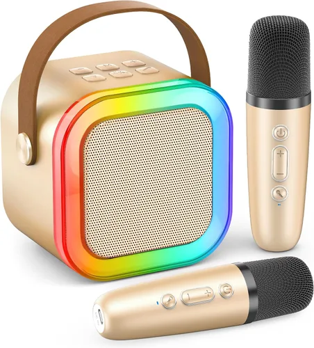 Vista 21 de Mini máquina de karaoke para niños y adultos, 2026, los mejores regalos de cumpleaños para niñas y niños de 3, 4, 5, 6, 7, 8 años, juguetes