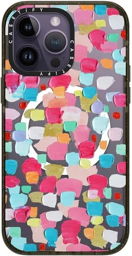 Vista 183 de CASETiFY Impact - Funda para iPhone 13 [protección contra caídas de 6.6 pies/compatible con Magsafe] Black Kingsnake, color negro transparente