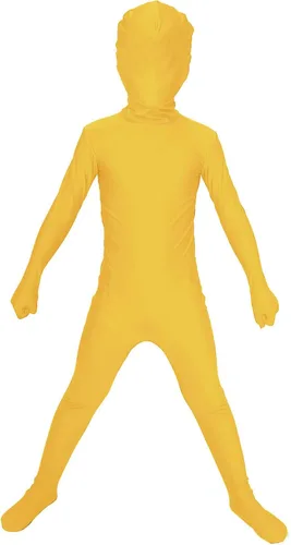 Vista 18 de Aniler Disfraz de Halloween de elastano para niños de 6 a 16 años, body de animal para cosplay, overol para niñas Negro