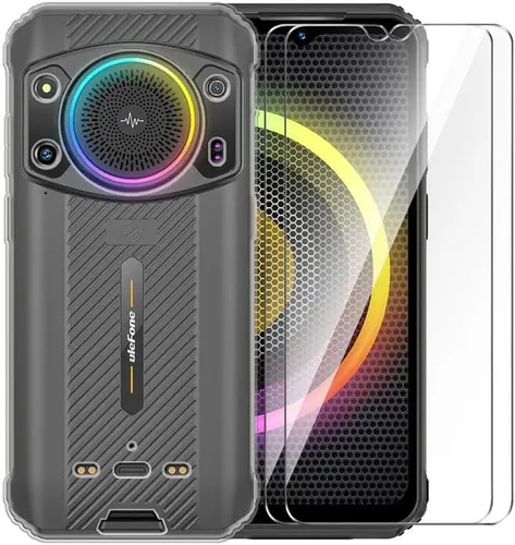 Vista 6 de Funda para Ulefone Armor 21, silicona transparente, sedosa, suave, flexible, al tacto, funda protectora de cuerpo completo a prueba de golpes