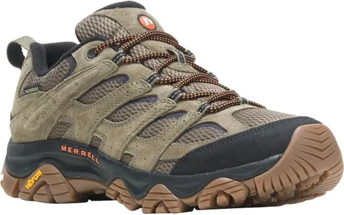 Vista 3 de Merrell Zapato de senderismo impermeable Moab 3 para hombre, OlivaGum, 12.5
