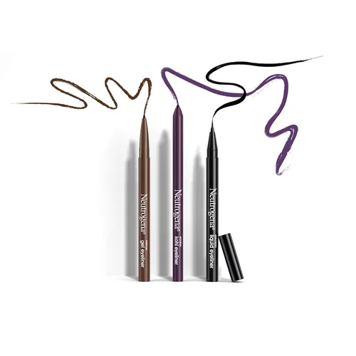 Vista 8 de Neutrogena Delineador de Ojos en Gel Intenso, Maquillaje de Ojos con Vitamina E Antioxidante, Delineador de Ojos de Precisión Audaz, Resistente a 30