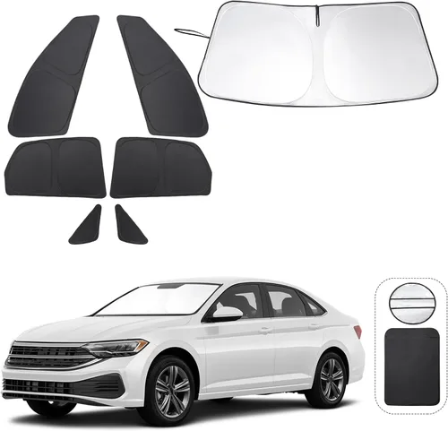 Vista 64 de TINGLU Persianas de ventana para Honda CR-V 2023-2026, accesorios para ventanas laterales de automóvil, parabrisas triangular, parasol para rayos UV