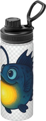 Vista 18 de Leafy Seadragon - Hervidor de agua aislado de acero inoxidable Botella de agua divertida con estampado Ideal para deportes y viajes Seadragón