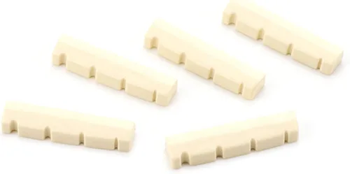 Vista 7 de 5 unids/pack Tuerca para bajo de guitarra de 1.654 in, tuerca superior ranurada, para instrumentos musicales de 4 cuerdas