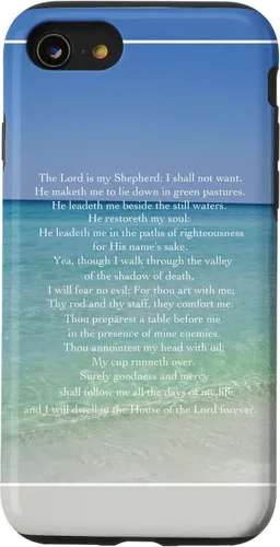 Vista 18 de Psalm 23 Beautiful Christian Beach - Funda para iPhone 17