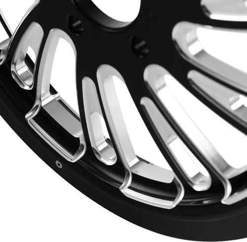 Vista 7 de TCMT Piñón de polea de correa de rueda trasera de 18 x 5.5 pulgadas, apto para Harley Touring CVO Road Glide Electra Glide Road Glide sin ABS