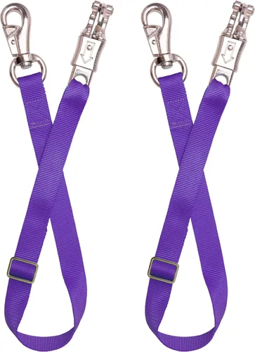 Vista 7 de Corbata ajustable para remolque (paquete de 2) - Correa de nailon para remolque de caballos, ajustable de 25 a 37 pulgadas