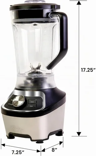 Vista 6 de Kenmore - Batidora eléctrica, batidora congelada, batido congelado, batido, máquina de puré, molinillo Licuadora de cocina con función de Negro