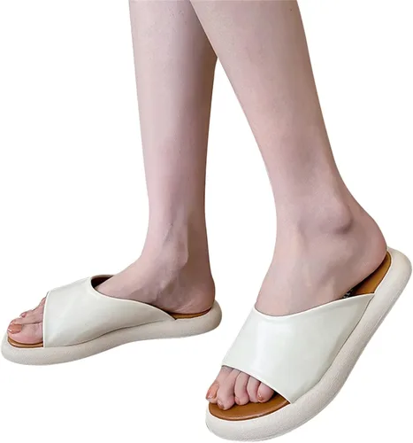 Vista 4 de Sandals Women Beach Sandals For Women Waterproof With Straps Sandals For Women Sandalias de mujer con plataforma y cuña Beige Shoes Size 6.5