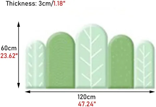 Vista 2 de Paneles de pared 3D para decoración de dormitorio, cabecera suave, anti colisión, acolchado de pared autoadhesivo, panel de pared 3D impermeable