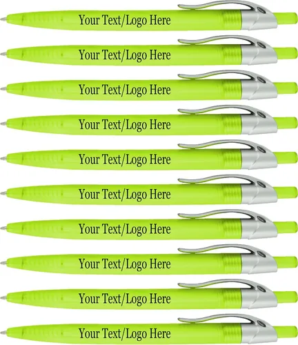 Vista 4 de SyPen Bolígrafos personalizados con tu logotipo o texto personalizado, paquete de 500 unidades a granel para negocios, fiestas y eventos, bolígrafos