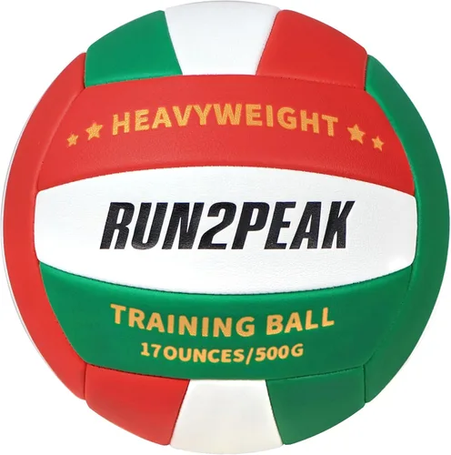 Vista 11 de RUN2PEAK Setter Training Volleyball Official Size 5 Volleyballs Heavy Weight Ball PU Practice Volley Balls for Indoor Rebounder Equipment Setters