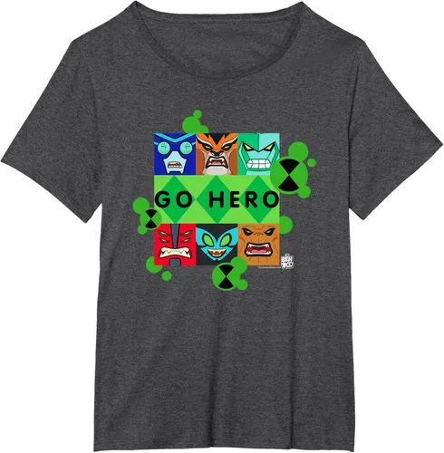 Vista 30 de Ben 10 Go Hero - Camiseta, Azul / Patchwork, S