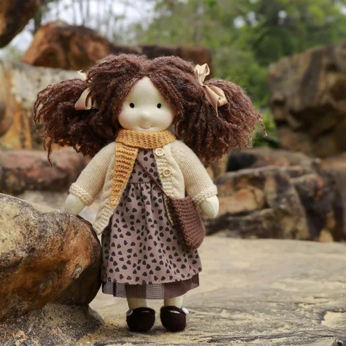Vista 8 de BlissfulPixie Ballerina - Muñeca Waldorf de 12 pulgadas, hecha a mano, personalizada, para coleccionistas, regalo de cumpleaños para niños