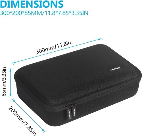 Vista 4 de JSVER Funda de transporte para DJI Mini 4 Pro EVA carcasa rígida funda protectora para DJI Mini 4 Pro/Mini 3/Mini 3 Pro Bolsa de viaje para Mini 4