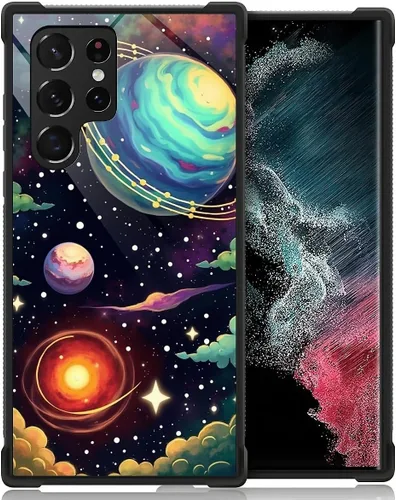 Vista 28 de Funda compatible con Samsung Galaxy S22, diseño de elefantes africanos, diseño increíble a prueba de golpes, antiarañazos, carcasa trasera