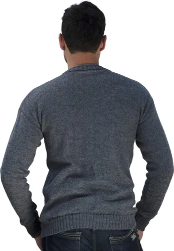 Vista 2 de Gamboa Alpaca Sweater for Men Light and Softness Wool Pullover Crewneck Knitted Fall Winter Sweaters
