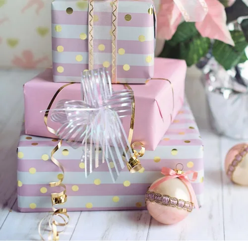Vista 4 de EXCEART 20 lazos de regalo de organza grandes para envolver regalos, cinta blanca para Navidad, vacaciones, cumpleaños, boda, regalo, floristería
