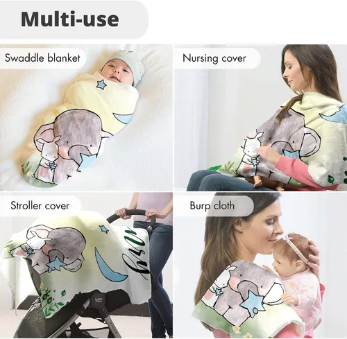Vista 3 de Mantas de bebé personalizadas para niños con nombre, mantas de bebé personalizadas, regalos personalizados para niño recién nacido, manta de bebé