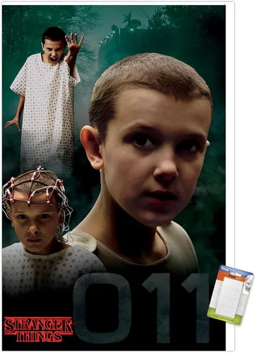 Vista 10 de Trends International Netflix Stranger Things - Póster de pared de Eleven, 14.725 x 22.375 pulgadas, versión enmarcada de madera de granero