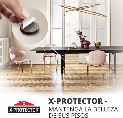 Vista 6 de X-PROTECTOR Paquete enorme de 357 almohadillas de fieltro para muebles. Cantidad de deslizadores de muebles con muchos tamaños grandes, tus