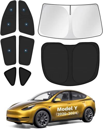 Vista 60 de KUST - Parasol plegable para parabrisas para BMW X1 E84, accesorios 2011 2012 2013 2014 2015, protector de visera de sol ajustable que bloquea