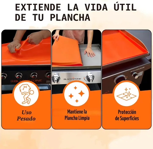 Vista 6 de Alfombrilla de silicona prémium de 36 pulgadas para parrilla Blackstone de 36 pulgadas, cubierta de silicona de grado alimenticio resistente, 91 cm