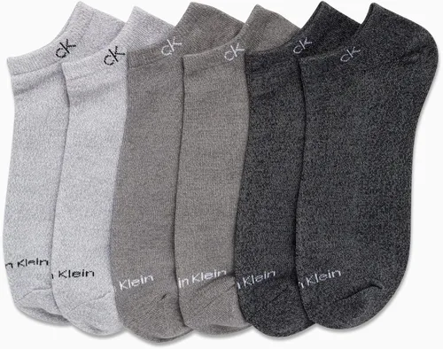 Vista 84 de Calvin Klein Calcetines para hombre, mezcla de algodón, acolchados, sin talla, forro de calcetines atléticos (6 unidades)