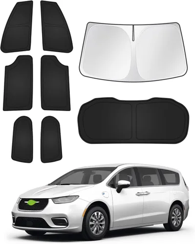 Vista 24 de Canvcle Parasol para parabrisas para Tesla modelo Y/3 2017-2025 2026 (compatible con modelos 2025 Y Juniper/2024 Modelo 3 Highland), parasol grueso