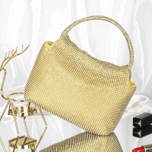Vista 2 de Beaguful Bolsos de mujer con diamantes de imitación de cristal, bolsos de noche con purpurina