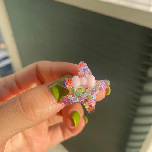 Vista 6 de Bonitos dijes brillantes para zapatos para niñas, lindos dijes para zapatos para adultos, adolescentes, niños, decoración de zapatos Kawaii