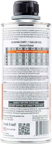 Vista 2 de 100016 Premium Race Fuel Concentrate Aumenta la Gasolina hasta 105 Octan, Paquete de 2