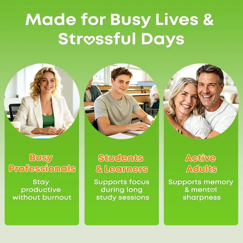 Vista 5 de Gomitas de ginkgo biloba de 240 mg con ginseng y magnesio, suplementos de ginko biloba gomitas para concentración cerebral, estado de ánimo