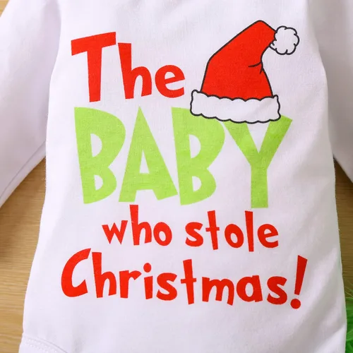 Vista 5 de Gupgi The Baby Who Stole - Traje de Navidad para bebés y niñas, trajes peludos de Navidad, divertido regalo de Navidad para fiestas de Navidad