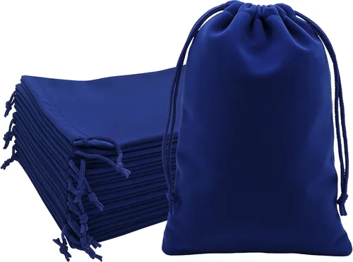 Vista 35 de Mandala Crafts Bolsas de terciopelo negro con cordón de 14 x 14 pulgadas, 10 bolsas grandes de terciopelo con cordón a granel para regalos de fiesta