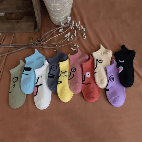 Vista 3 de Paquete múltiple de calcetines de malla para hombre, con ventilación, ajuste cómodo, rendimiento invisible, para pilates para el hogar, calcetines