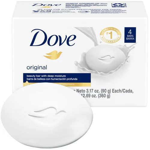 Vista 3 de Dove Mini Crema Barra de Belleza de 25g para Hoteles, Moteles, Hospitalidad y Uso en Viajes - Caja de 288