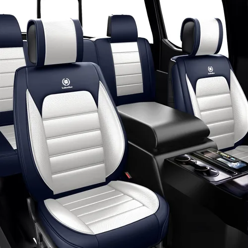 Vista 16 de Cubiertas de asiento ILMO para camiones 2009-2026 F150, 2011-2026 F250 F350 XL XLT Super Duty Crew Cab Lariat King Ranch Platinum, protectores