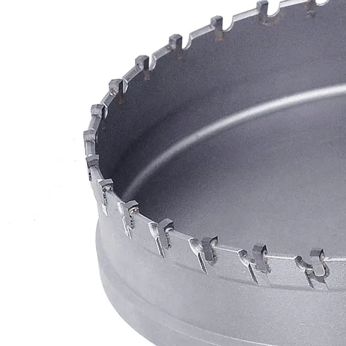 Vista 5 de Broca de sierra de agujero de acero metálico de 4.528 in/4.5 pulgadas, cortador de agujero de metal para metal grueso, acero inoxidable, hierro