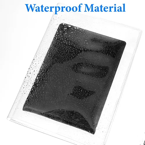 Vista 3 de Paquete de 10 fundas transparentes para pasaporte, protector impermeable para pasaporte, soporte de pasaporte de plástico transparente, protector
