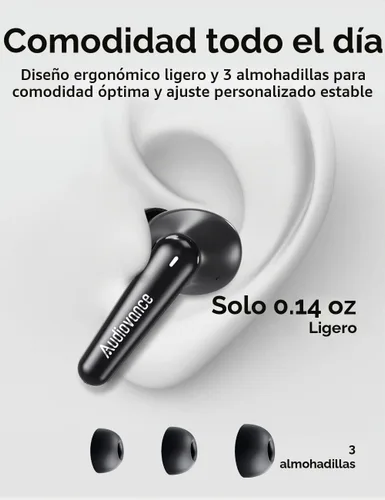 Vista 5 de Audiovance Euphony 301 - Auriculares inalámbricos Bluetooth 1-EU301