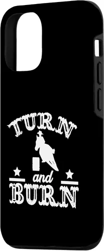 Vista 2 de iPhone 15 Barrel Racing Show - Barrel Racer Turn N Burn Case