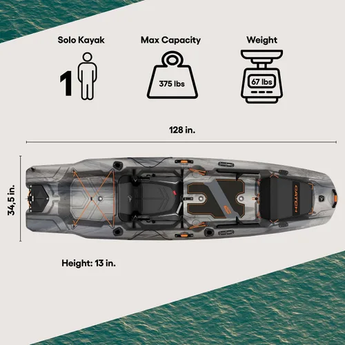Vista 2 de Pelican Catch Mode 110 Kayak