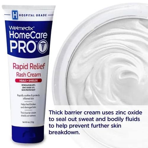 Vista 9 de Welmedix HomeCare PRO Crema de Alivio Rápido para Sarpullido en Pañal para Adultos – Crema de Barrera Hidratante Extra Gruesa para Incontinencia
