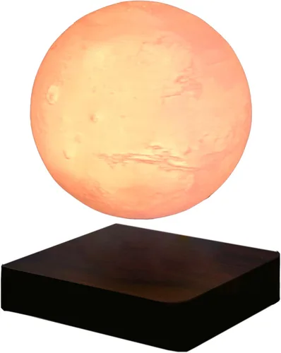 Vista 13 de Luz nocturna de luna magnética flotante planeta lámpara interior impresión 3D LED cabecera enfermería regalo creativo lámpara de mesa
