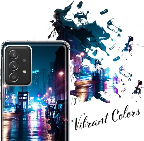 Vista 5 de MUNDAZE Funda de plástico personalizada para Samsung Galaxy A52 5G y 4G - Añade tu propia imagen